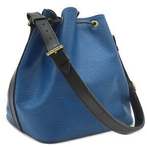 Louis Vuitton Noe leather blue black Epi Toledo Shoulder drawstring Bag